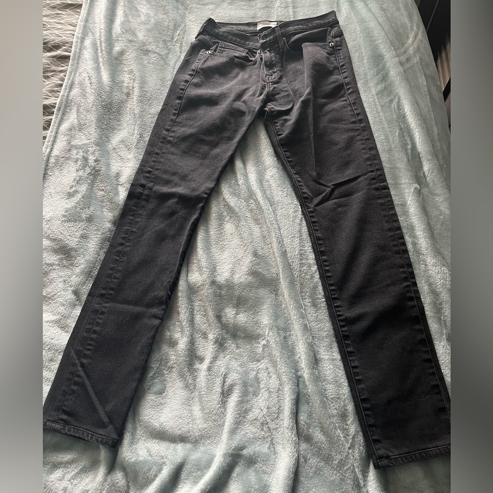 Frame L'Homme Slim Jeans Mens 30 Charcoal Black Denim Pants